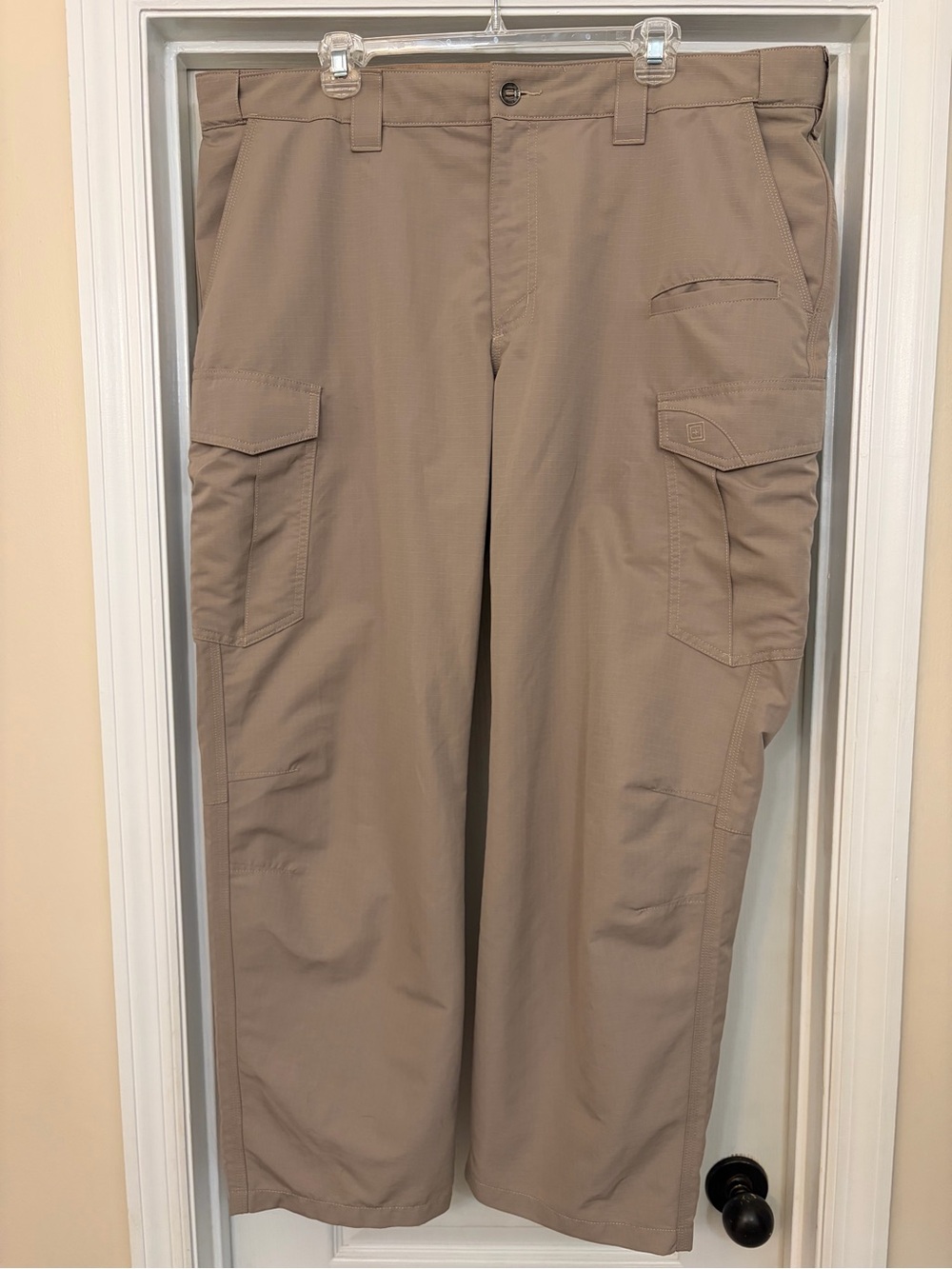 5.11 Tactical Cargo Pants Mens 42x30 Khaki Tan Ripstop 74439 - Fast-Tac 511